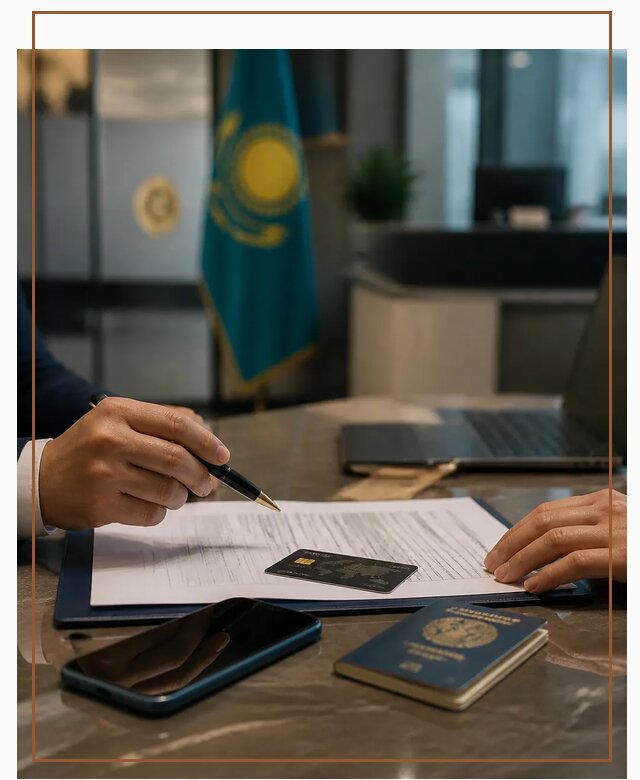Открытие счета и банковской карты в Казахстане в Биробиджане